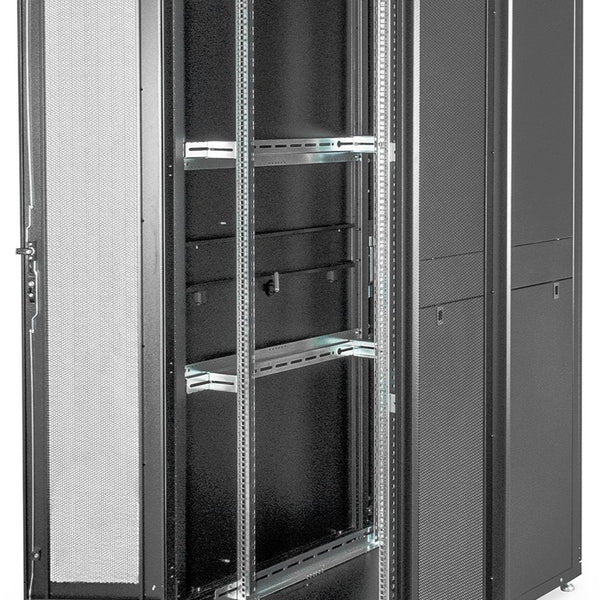 42U serverkast met geperforeerde deuren 800x1000x2050mm (BxDxH) zwart