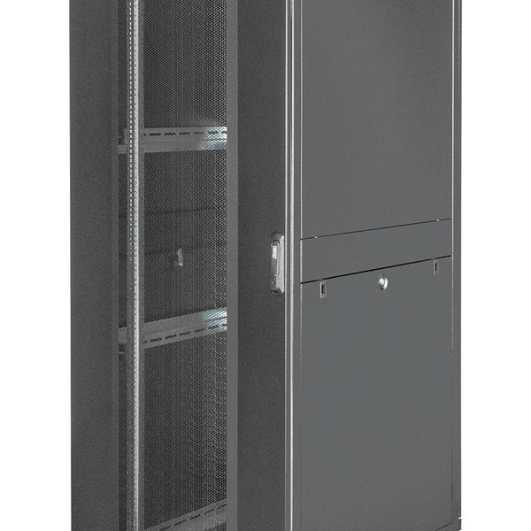 42U serverkast met geperforeerde deuren 800x1000x2050mm (BxDxH) zwart