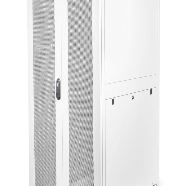 42U serverkast met geperforeerde deuren 800x1000x2050mm (BxDxH) lichtgrijs
