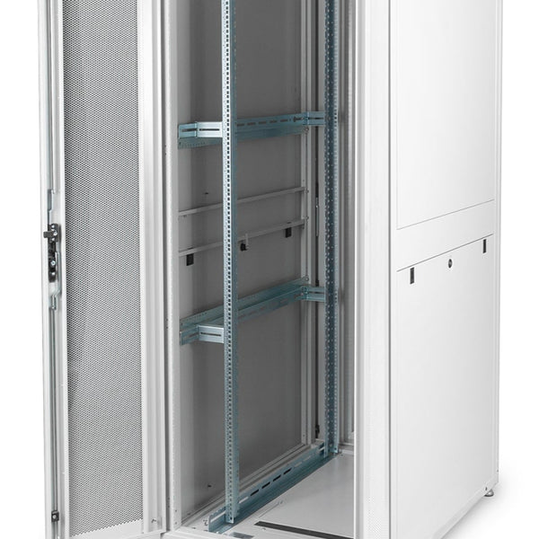 42U serverkast met geperforeerde deuren 800x1000x2050mm (BxDxH) lichtgrijs