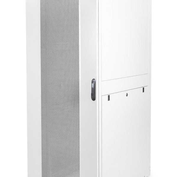 42U serverkast met geperforeerde deuren 800x1000x2050mm (BxDxH) lichtgrijs