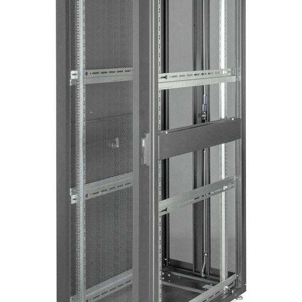 42U serverkast met geperforeerde deuren 600x1000x2050mm (BxDxH) zwart