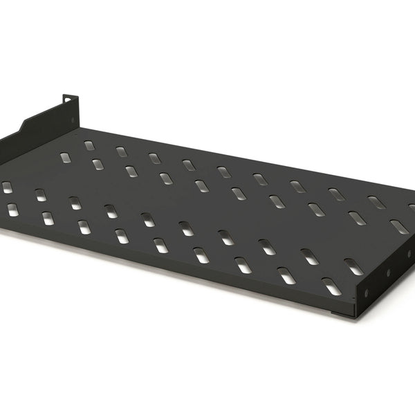 1U legbord 250mm voor kasten vanaf 400mm diepte max. 15 kg zwart