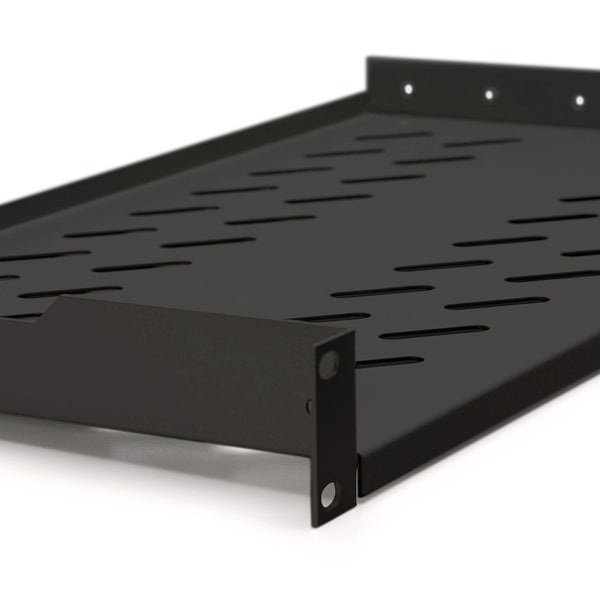 1U legbord 250mm voor kasten vanaf 400mm diepte max. 15 kg zwart