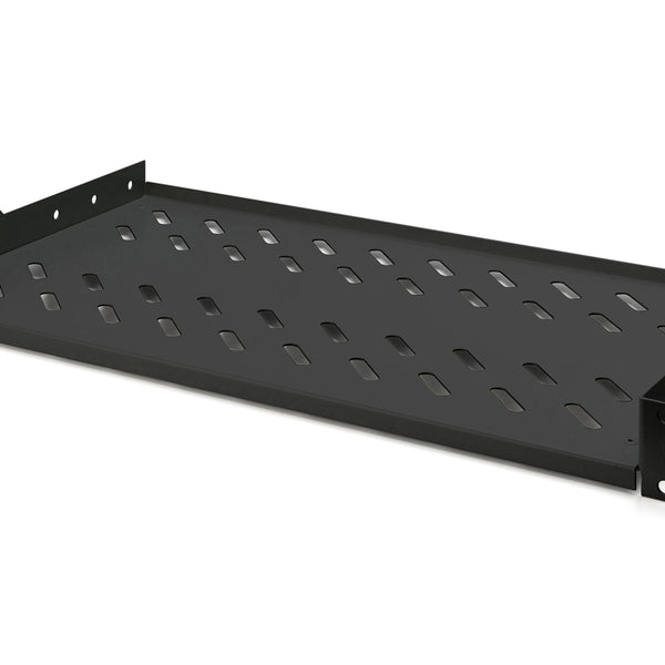 1U legbord 250mm voor kasten vanaf 400mm diepte max. 15 kg zwart