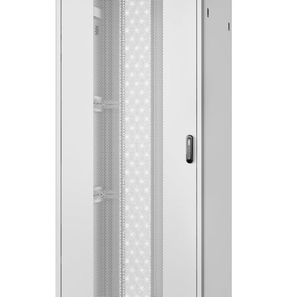 42U serverkast met geperforeerde deuren 800x800x2053mm (BxDxH) lichtgrijs