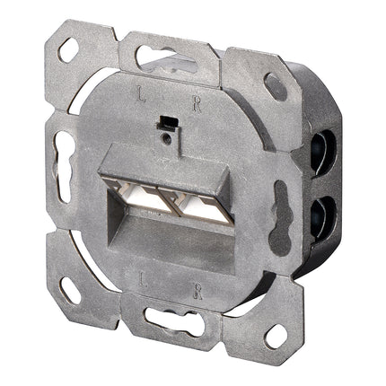 Cat5e Surface Modular Outlet 2x RJ45 Fully Shielded with LSA