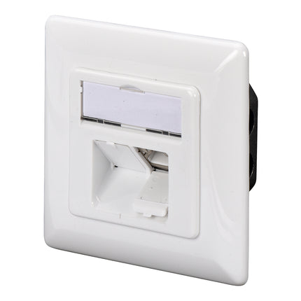 Cat5e Surface Modular Outlet 2x RJ45 Fully Shielded with LSA