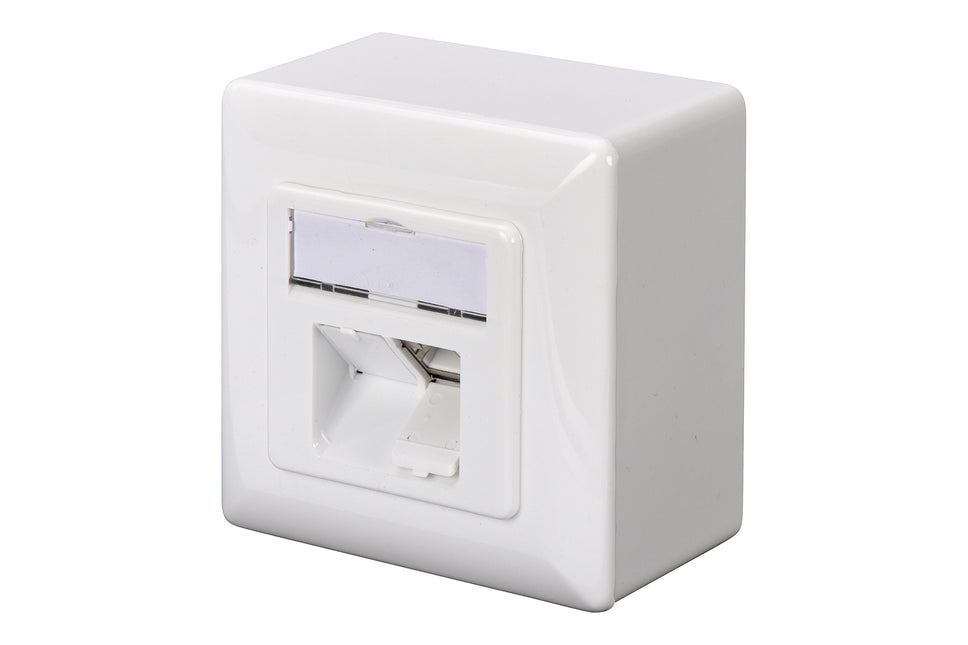 Combi Inbouw + opbouwdoos CAT5e 2x RJ45 afgeschermd LSA