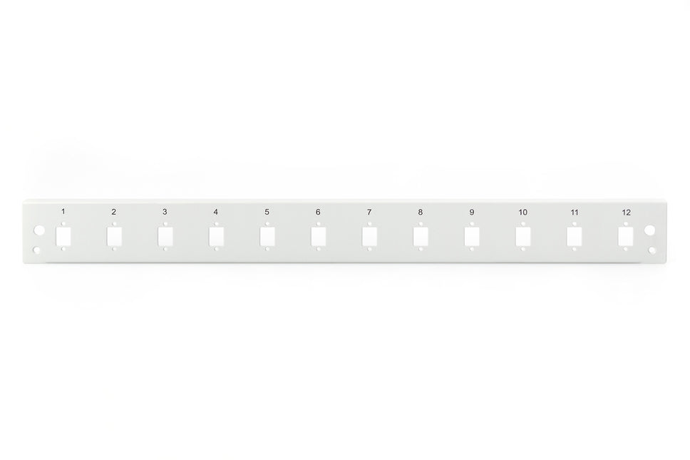 1U Front Panel Quick Lock Fiber 12x LC DX, SC SX, E2000 SX