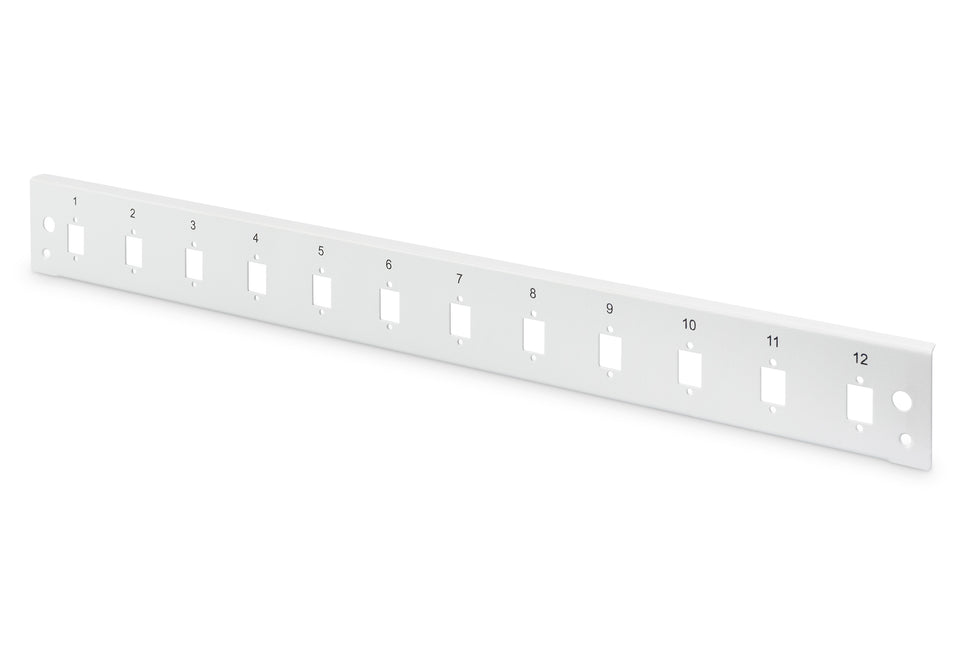 1U Front Panel Quick Lock Fiber 12x LC DX, SC SX, E2000 SX
