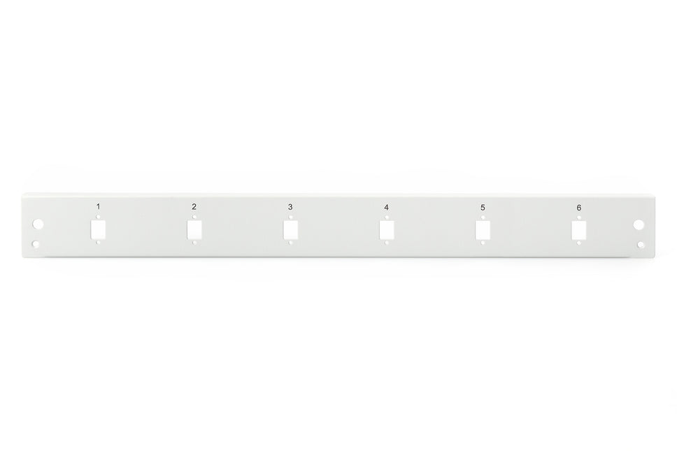 1U Front Panel Quick Lock Fiber Optic 6x SC SX, LC DX