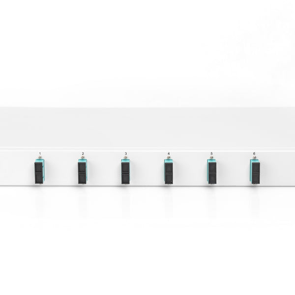 Fiber optic patch panel mounted 6 ports SC OM3