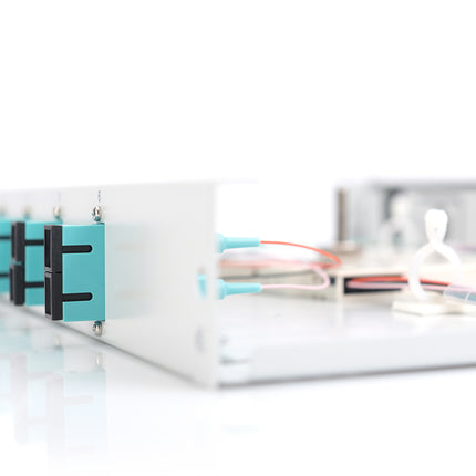 Fiber optic patch panel mounted 6 ports SC OM3