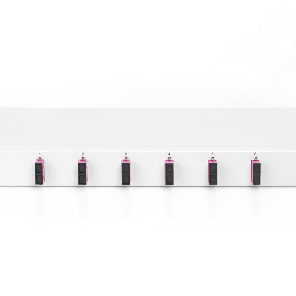 Fiber optic patch panel mounted 6 ports SC OM4