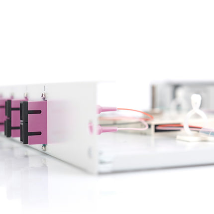 Fiber optic patch panel mounted 6 ports SC OM4