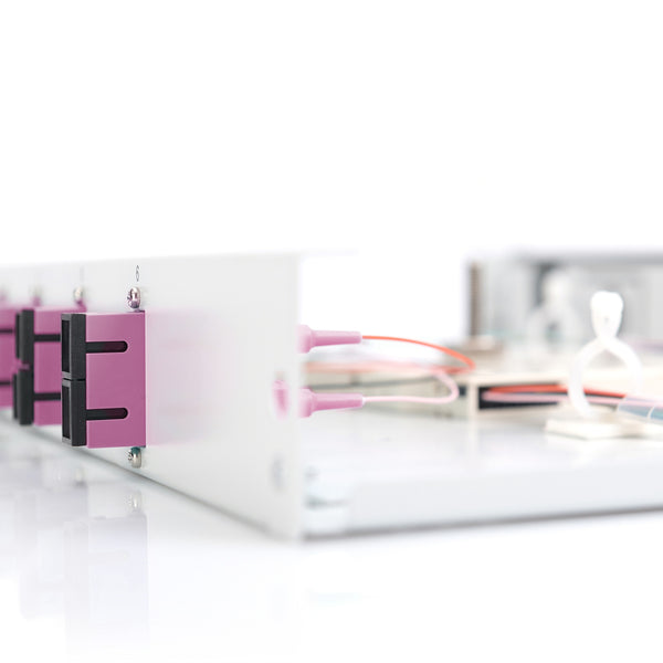 Fiber optic patch panel mounted 6 ports SC OM4