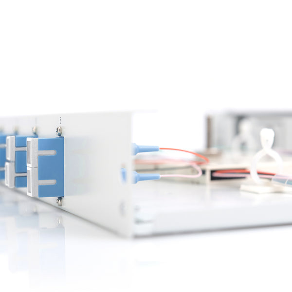 Fiber optic patch panel mounted 6 ports SC OS2