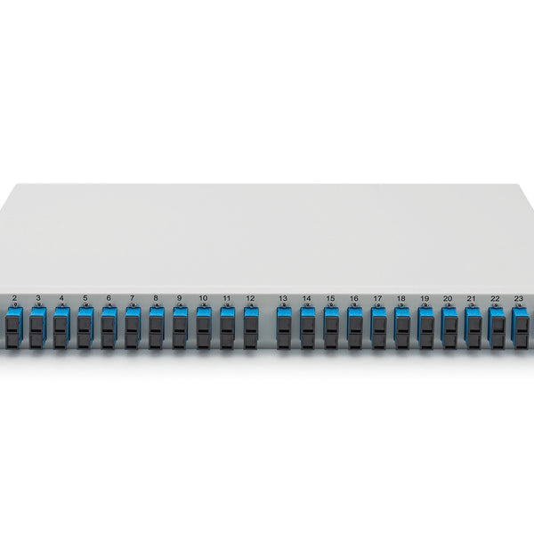 Fiber optic patch panel mounted 24 ports SC OS2