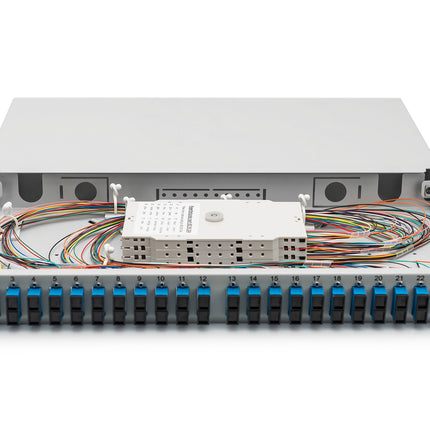 Fiber optic patch panel mounted 24 ports SC OS2