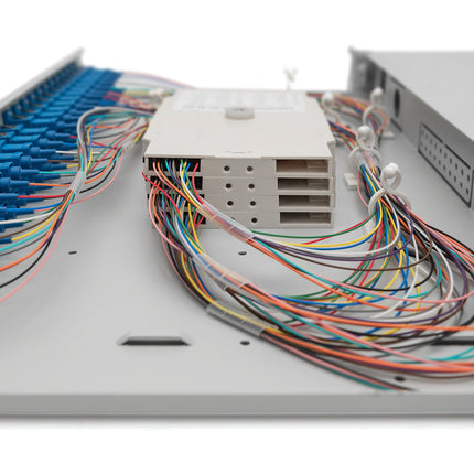 Fiber optic patch panel mounted 24 ports SC OS2