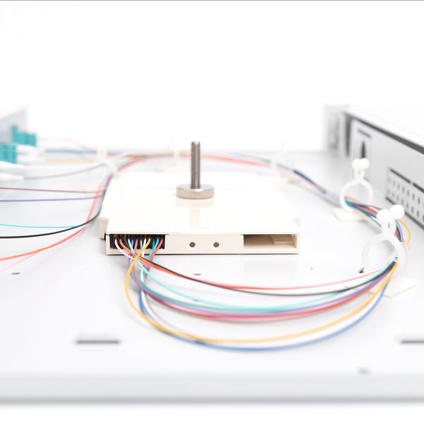 Fiber optic patch panel mounted 6 ports LC OM3