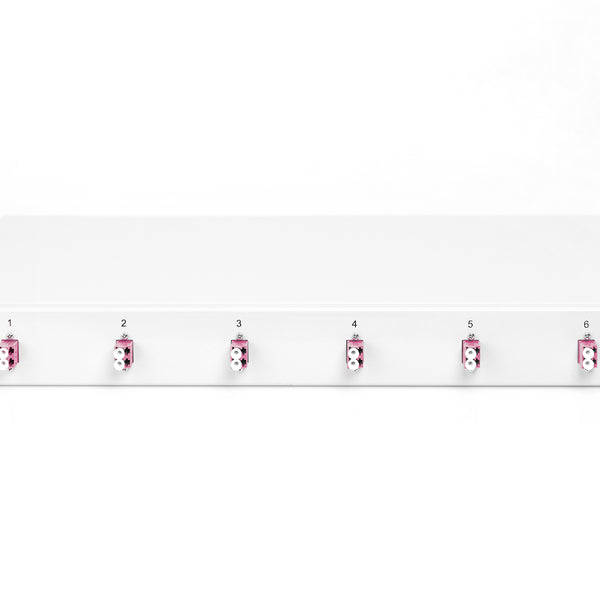 Fiber optic patch panel mounted 6 ports LC OM4
