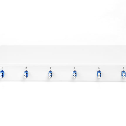 Fiber optic patch panel mounted 6 ports LC OS2