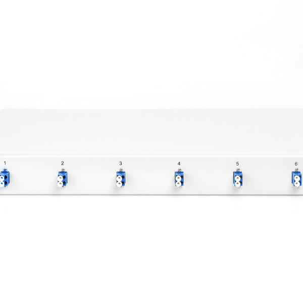 Fiber optic patch panel mounted 6 ports LC OS2