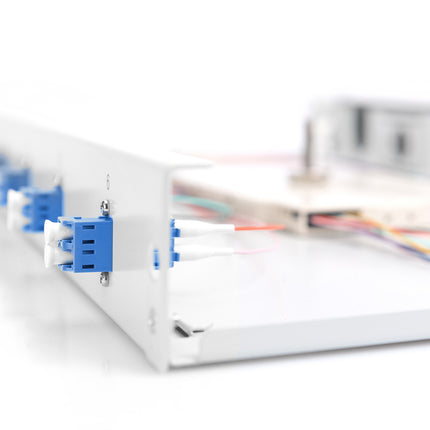 Fiber optic patch panel mounted 6 ports LC OS2