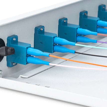 Fiber optic patch panel mounted 12 ports LC OS2