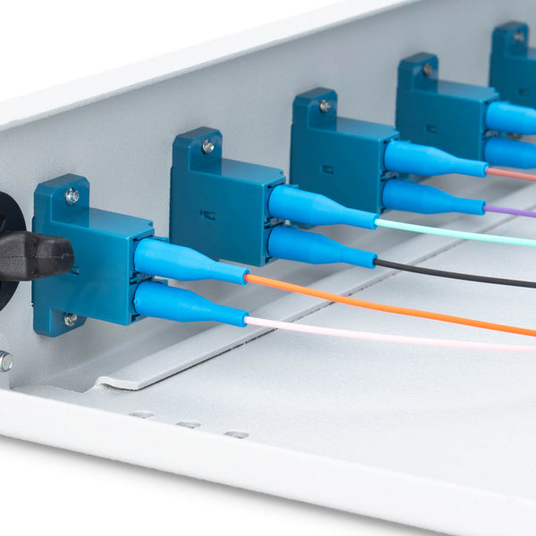 Fiber optic patch panel mounted 12 ports LC OS2