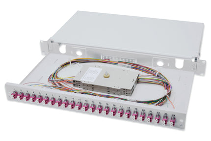 Fiber optic patch panel mounted 24 ports LC OM4