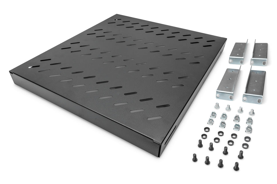 Verstelbaar legbord voor 800mm diepe kasten - 1U zwart