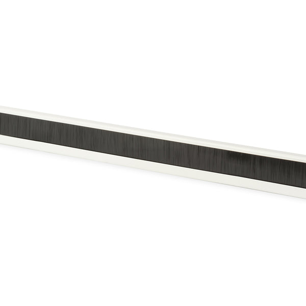 19 inch kabelinvoerpaneel met borstel - 1U lichtgrijs