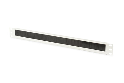 19-inch cable entry panel with brush - 1U light gray
