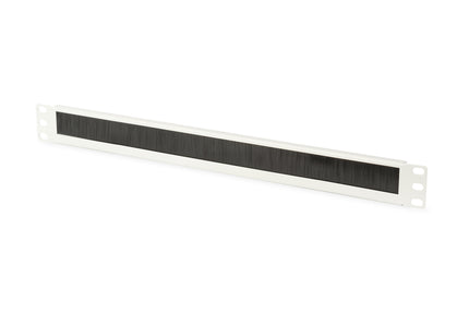 19-inch cable entry panel with brush - 1U light gray