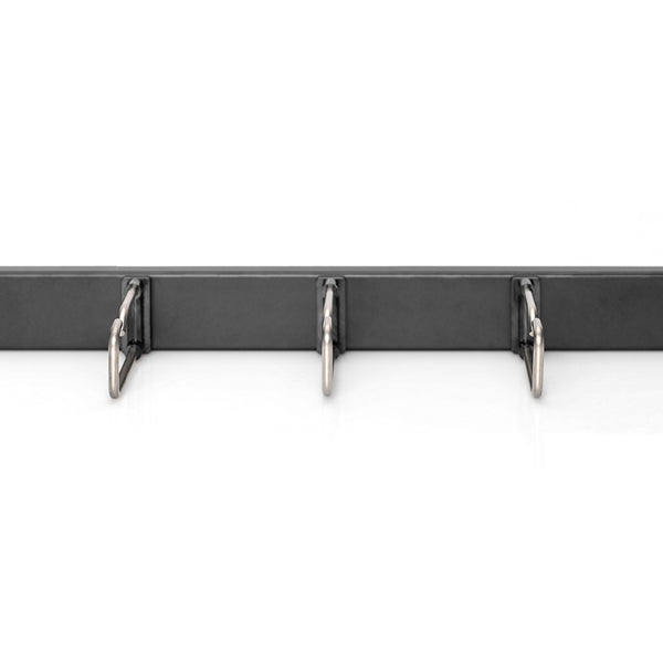 19 inch kabelhouder met stalen beugels 1U zwart