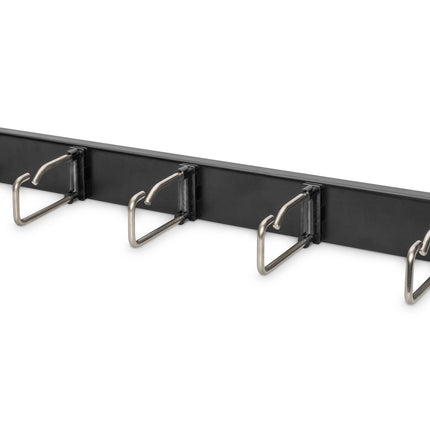 19 inch cable holder with steel brackets 1U black