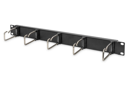 19 inch cable holder with steel brackets 1U black