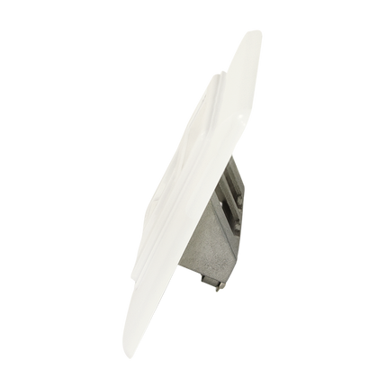 Keystone Faceplate for 2 Keystone Jacks RAL9010 White