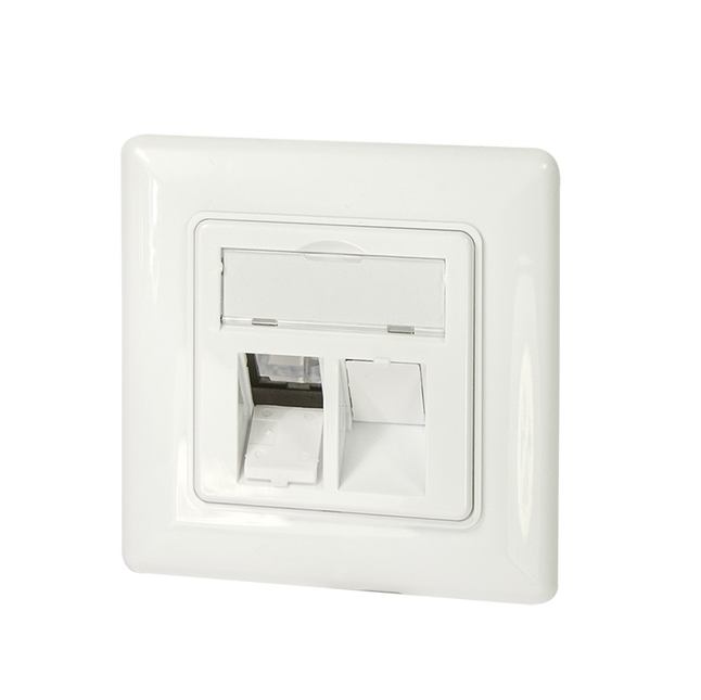 CAT6a UTP / STP opbouwdoos, wit kopen CAT6a UTP / STP opbouwdoos, wit kopen