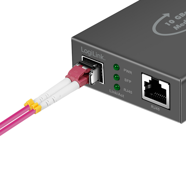 10 Gigabit Mediaconverter – RJ45 naar SFP+