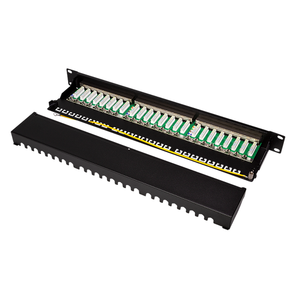 Cat6a Patch Panel 24 Port RJ45 Shielded