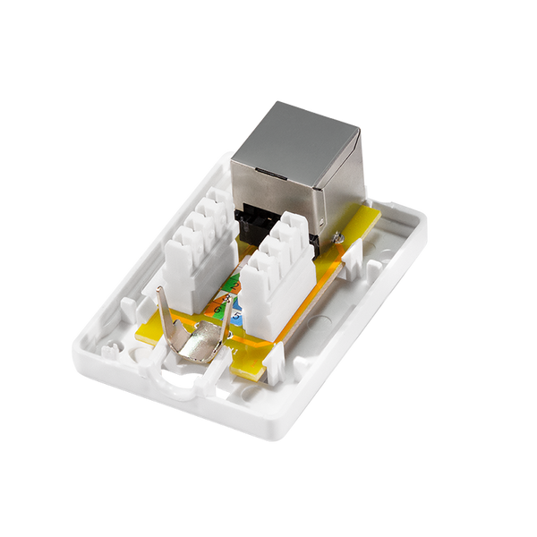 CAT6a surface-mounted box 1x RJ45 STP