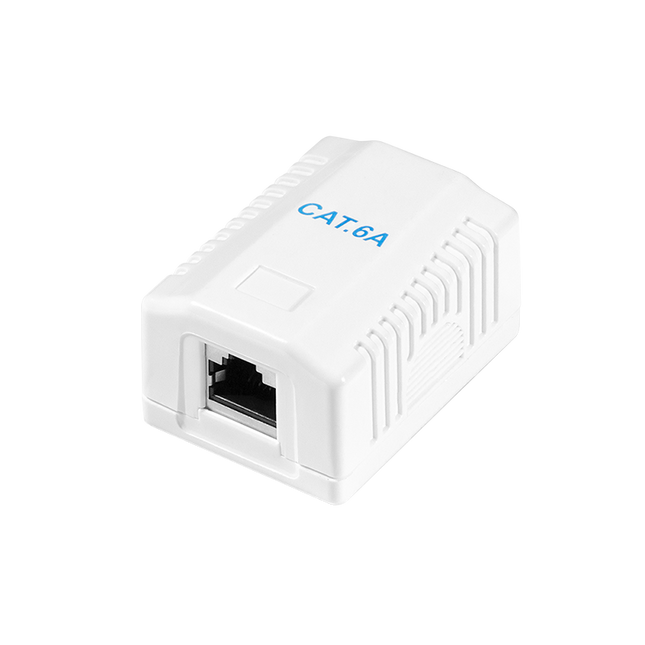 CAT6a surface-mounted box 1x RJ45 STP