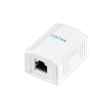 CAT6a surface-mounted box 1x RJ45 STP