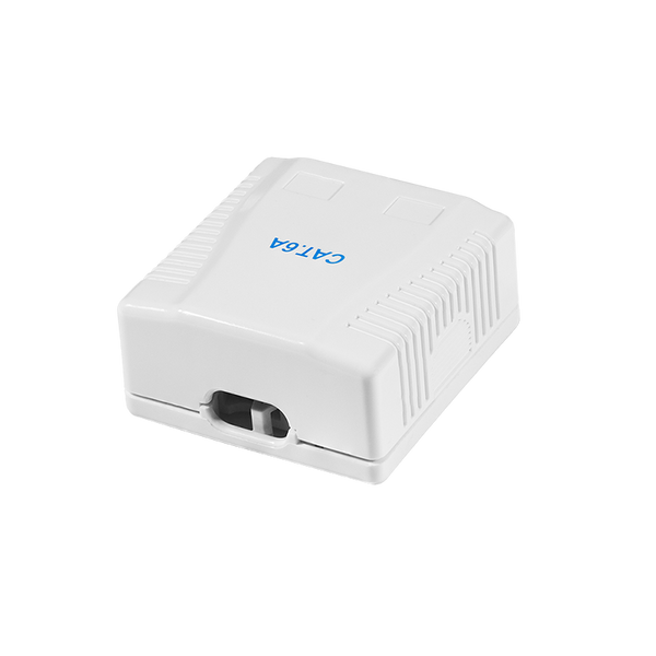 CAT6a surface-mounted box 2x RJ45 UTP