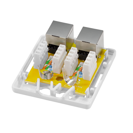 CAT6a opbouwdoos 2x RJ45 STP