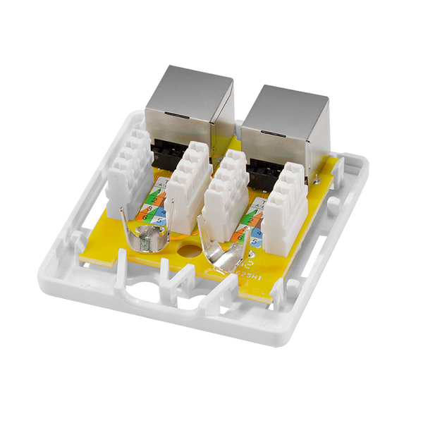 CAT6a surface-mounted box 2x RJ45 UTP
